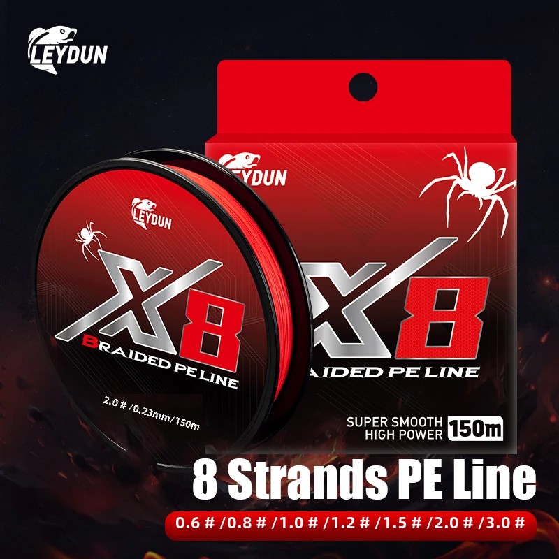 Tippet Line - LEYDUN Not-Fading Red Fishing Lines 8