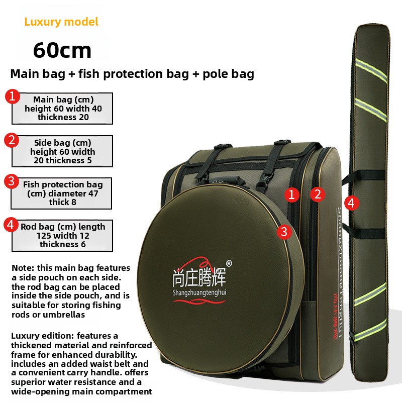 Fishing Line Box - Fishing Chair Bag Large Back Travel
