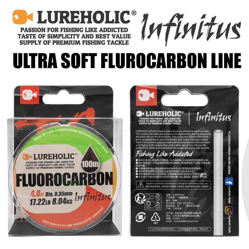 Leader Line - Lureholic Infinity Utra Soft 100% Fluorocarbon