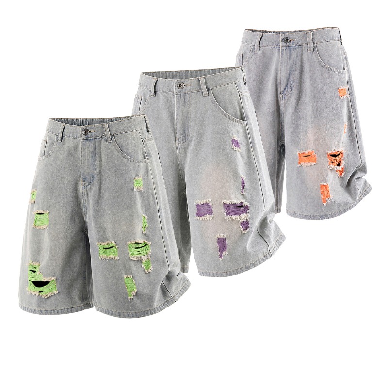 Men's Lined Ripped Denim Short - огляд і ціна Fly Line