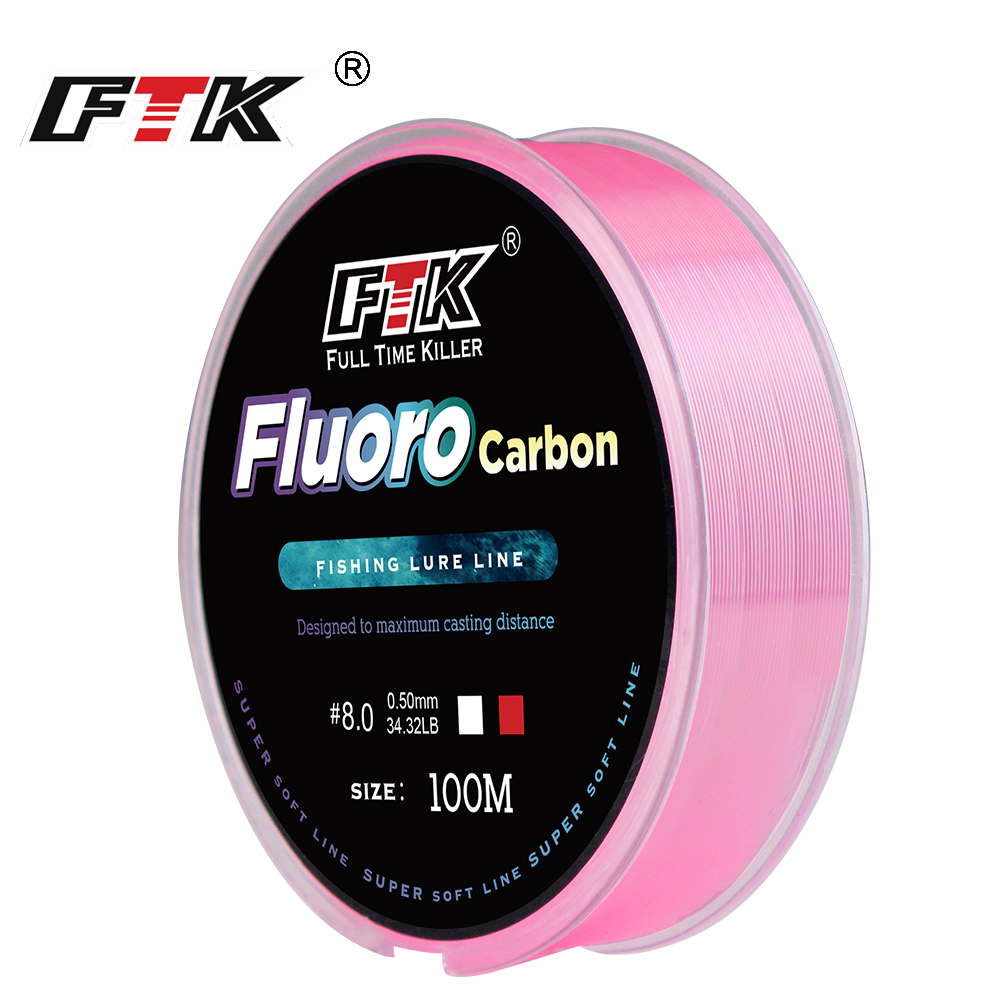 FTK 100m 4.13-34.32LB Fluoroca - огляд і ціна Fluorocarbon Line