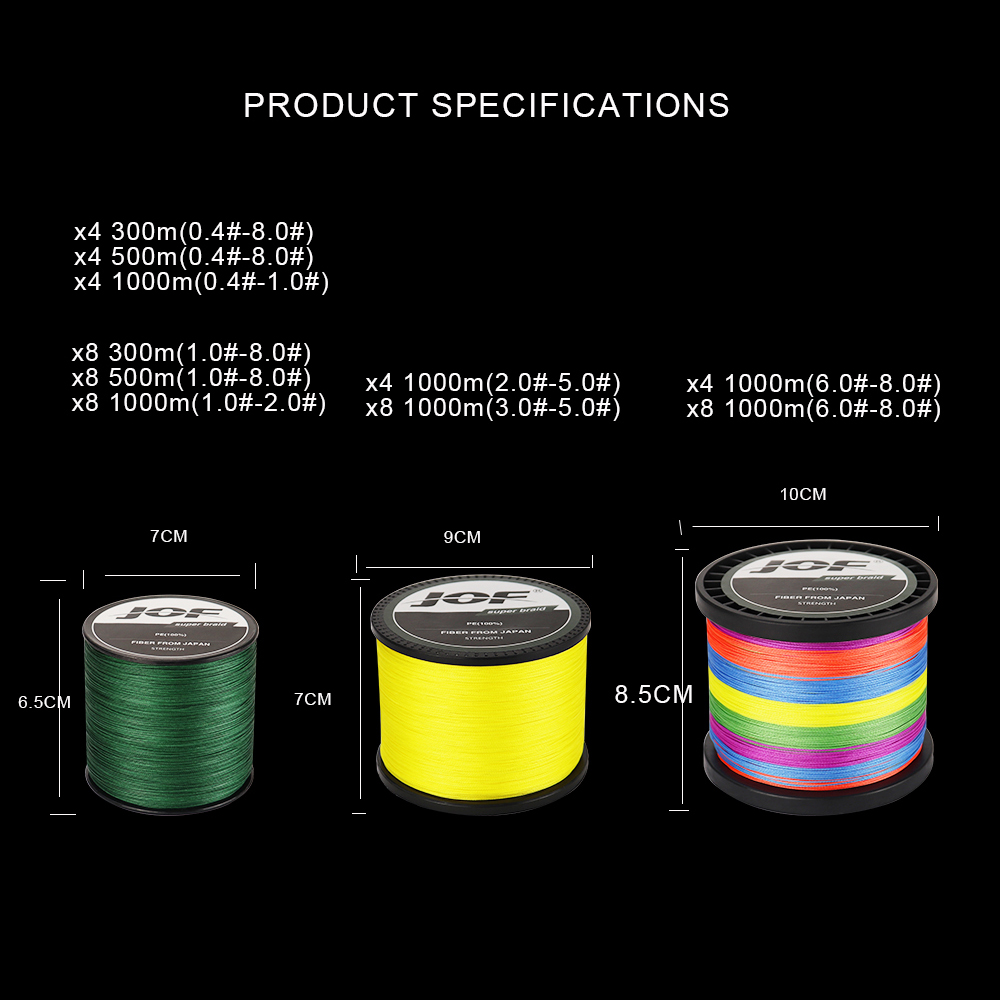 JOF Fishing Line 500M 300M 100 - огляд і ціна Leader Line
