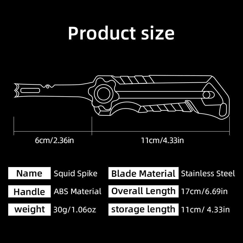 Squid Knife Stainless Steel Li - огляд і ціна Freshwater Line