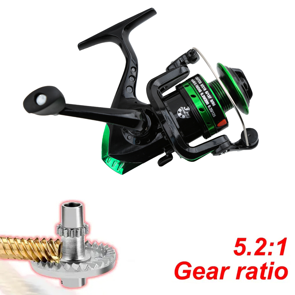 Metal Spinning Reel 5.2:1 Gear - огляд і ціна Ice Fishing Line