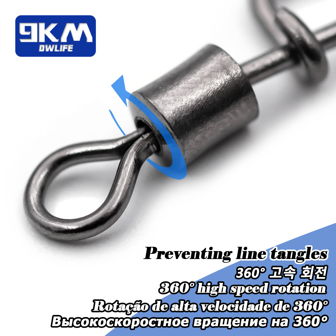 9KM Barrel Swivel Italian Snap - огляд і ціна Monofilament Line