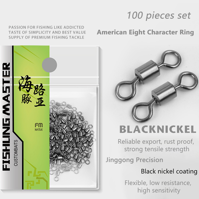 ★▲100Pcs Fishing Swivels Stain - огляд і ціна Monofilament Line