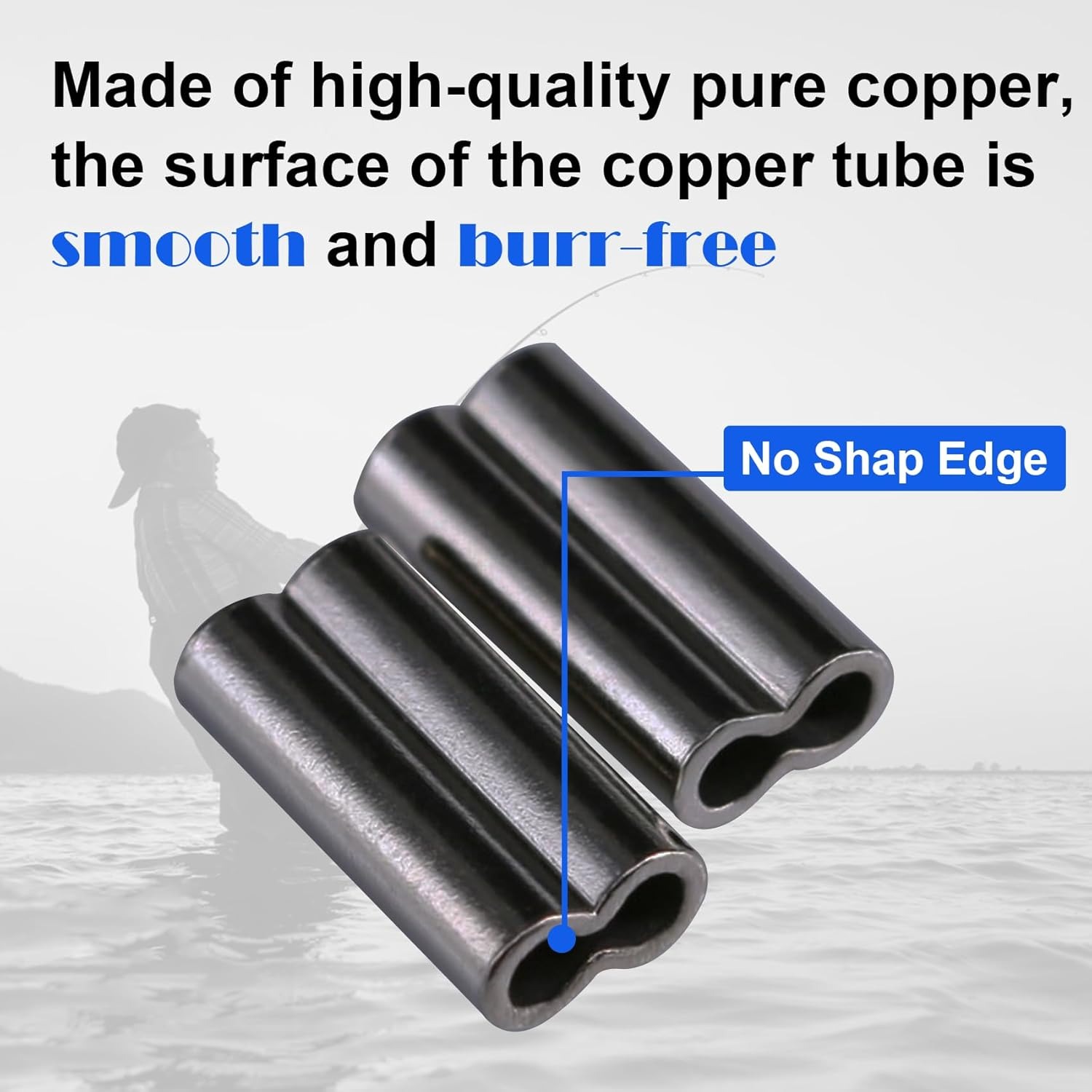 Copper Double Barrel Crimp Sle - огляд і ціна Leader Line