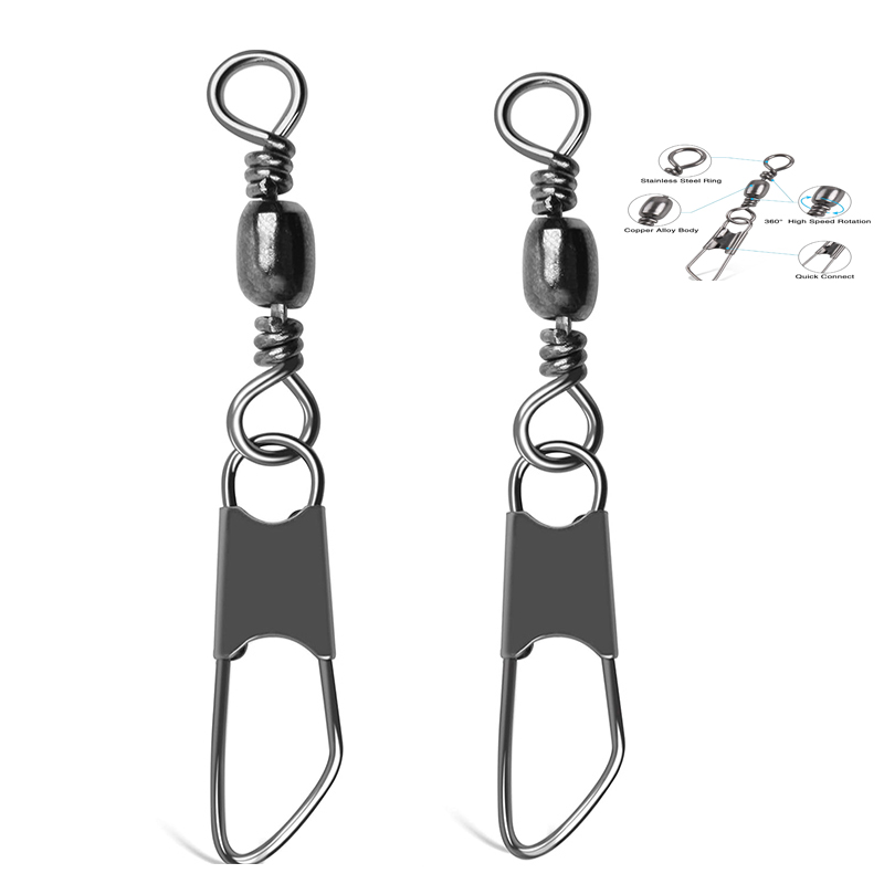 100Pcs Fishing Barrel Swivel C - огляд і ціна Saltwater Line
