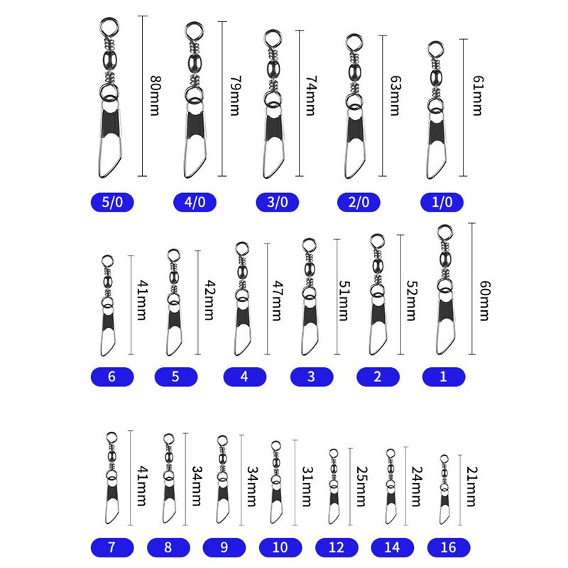 100Pcs Fishing Barrel Swivel C - огляд і ціна Saltwater Line
