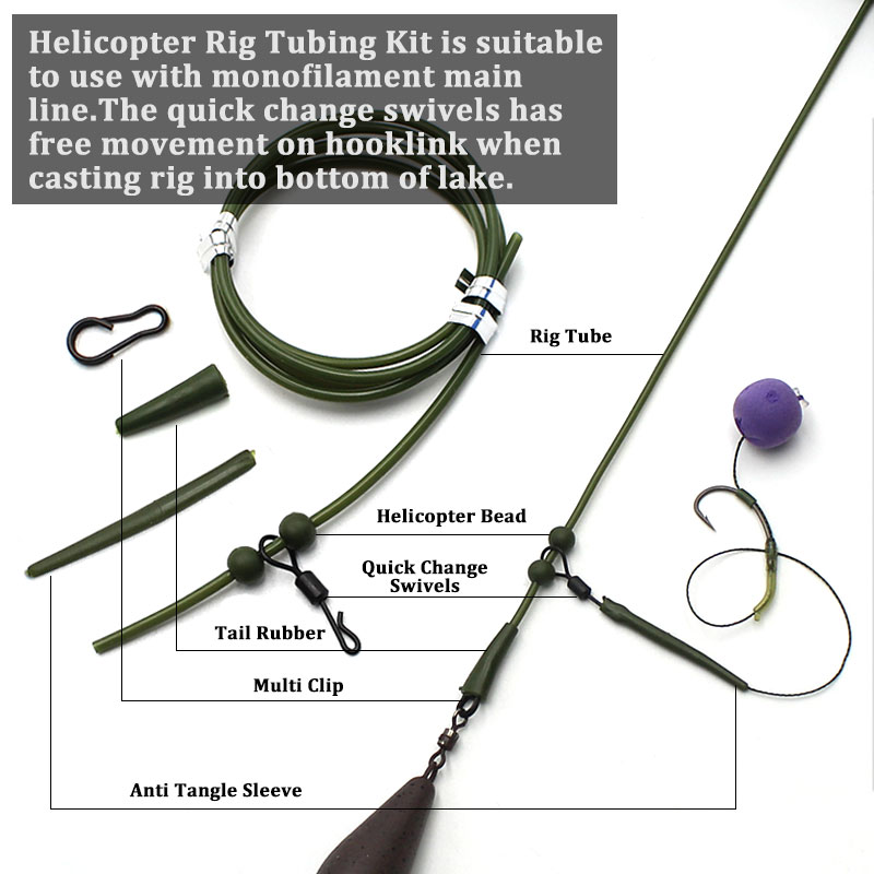3x Pre Rigged Rig Tube Helicop - огляд і ціна Leader Line